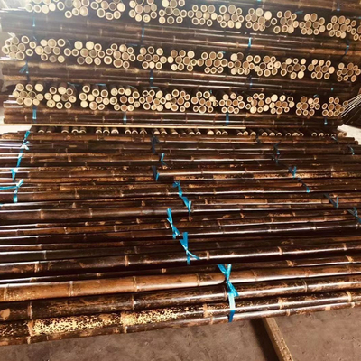 4cm Sampai 20cm Tonkin Tiang Bambu Mentah Berkarbonisasi Hitam Hijau Merah Disesuaikan