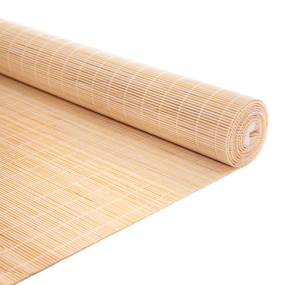 Bahan Baku Bambu Alami French Windows Bamboo Roller Blinds Sun Proof
