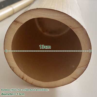 Tiang Bambu Mentah 100% Alami untuk Konstruksi dan Dekorasi Perkebunan Batang / Tiang Bambu Kualitas Terbaik