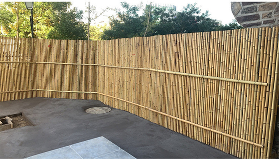 Pagar Perbatasan Taman Ramah Lingkungan 180cm 240cm Panel Pagar Bambu Perbatasan Taman