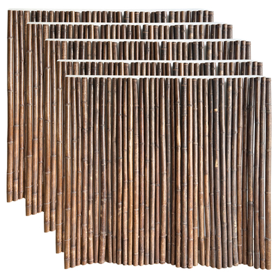 150x180cm Pagar Gulungan Bambu Teralis Balkon Halaman Belakang Pagar Bambu Hias