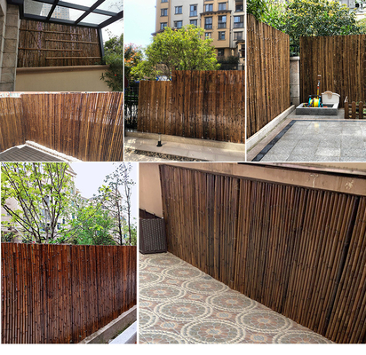 2x1.5m Bambu Layar Pagar Panel Bambu Halaman Belakang Decotative Home Garden