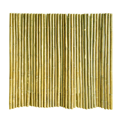 Buatan Tangan Alami 1.5x1.5m Pagar Bambu Dekoratif Pagar Bergulir Halaman Belakang