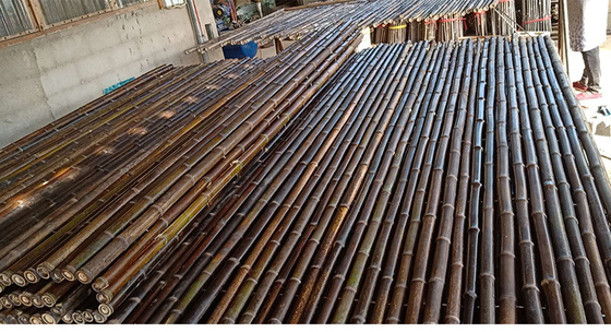 150cm Pagar Bambu Dekoratif Berwarna Alami Untuk Perbatasan Halaman Belakang Taman