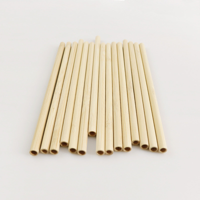 22.5cm Organik Biodegradable Sedotan Bambu Sekali Pakai Gelembung Minuman Teh Boba Sedotan