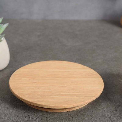 Tutup Pengalengan Kayu Bambu Dapat Digunakan Kembali Untuk Penyimpanan Sereal Makanan Teh Herbal Kopi