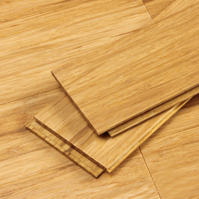 Lantai Laminasi Bambu Vertikal Lantai Padat Warna Berkarbonasi Dalam Ruangan