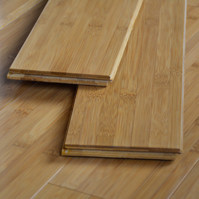 Lantai Laminasi Bambu Vertikal Lantai Padat Warna Berkarbonasi Dalam Ruangan