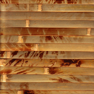 Natural Bamboo Wallpaper Hand Made Bamboo Paneling 17mm Woven Back For Home Decoration
