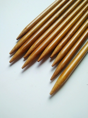 Jarum Rajut Runcing Bambu Berkarbonisasi Untuk Benang Buatan Tangan Kreatif DIY