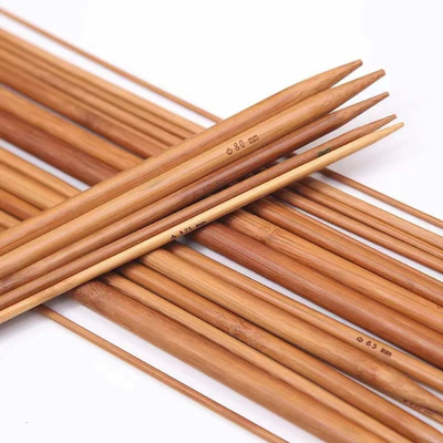 Jarum Rajut Runcing Bambu Berkarbonisasi Untuk Benang Buatan Tangan Kreatif DIY