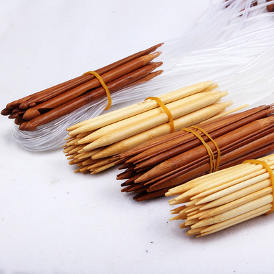 Tabung Transparan Bambu Jarum Rajut Melingkar Double Pointed Crochet Needles Kits