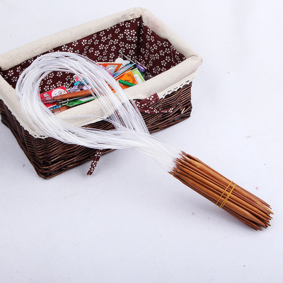 3.5mm Durable Handmade Kayu Crochet Hooks Jarum Rajut Bambu