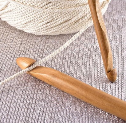 8 Buah 1mm hingga 2.75mm Kayu Bambu Crochet Hooks Set Jarum Rajut Buatan Tangan