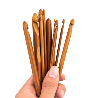 Sweater Knitting Circular Bamboo Handle Crochet Hooks Jarum Kerajinan Tenun Halus