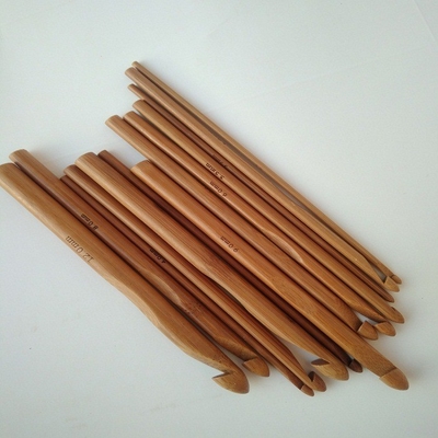 Sweater Knitting Circular Bamboo Handle Crochet Hooks Jarum Kerajinan Tenun Halus