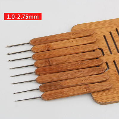 Set Jarum Rajut Bambu Crochet Hook Light Double Pointed Bamboo Knit