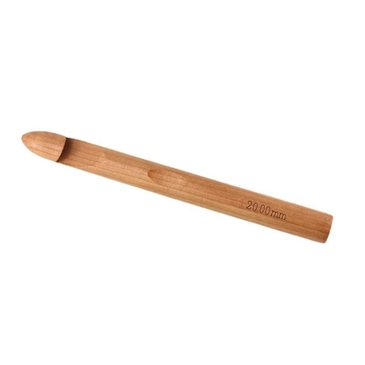 Hadiah Buatan Tangan Kait Rajutan Kayu Bambu Set Permukaan Halus Ringan
