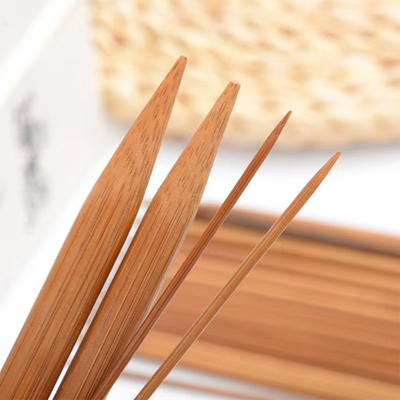 12 pcs Jarum Rajut Melingkar Bambu Set Kait Crochet Bambu