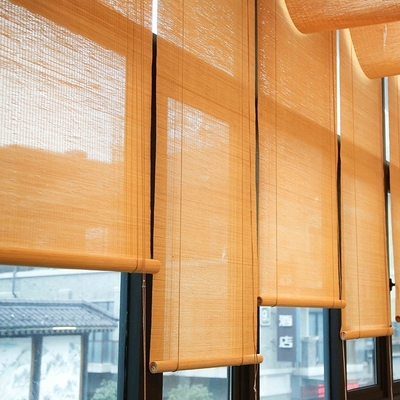 1.8m Bambu Roller Blinds Dekorasi Rumah Jendela Bambu Roll Up Roman Sun Shutter