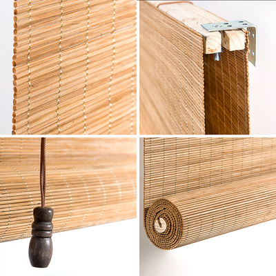 1.8m Bambu Roller Blinds Dekorasi Rumah Jendela Bambu Roll Up Roman Sun Shutter