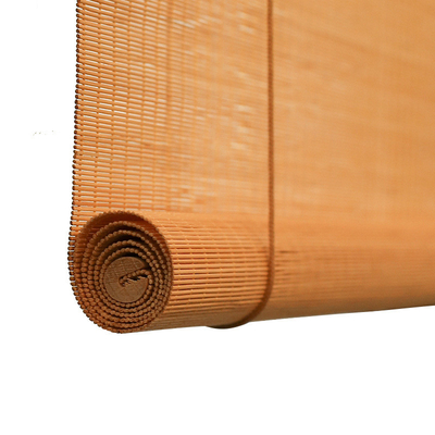 1.8m Bamboo Roller Blind Tabir Surya Tirai Warna-warni Disesuaikan Untuk Rumah