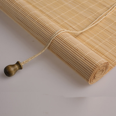 1.8m Bamboo Roller Blind Tabir Surya Tirai Warna-warni Disesuaikan Untuk Rumah