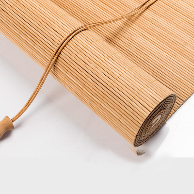 1.8m Bamboo Roller Blind Tabir Surya Tirai Warna-warni Disesuaikan Untuk Rumah