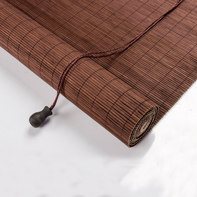 1.8m Nature Bamboo Roll Up Shade Untuk Windows Colorful Roman Tirai Penyaringan Cahaya