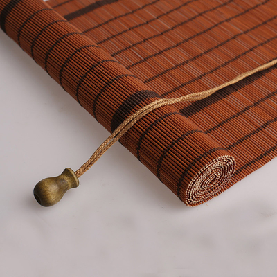Anyaman Roman Bamboo Mat Tirai Bergulir Mudah Dipasang Shutter Outdoor 180 * 180cm
