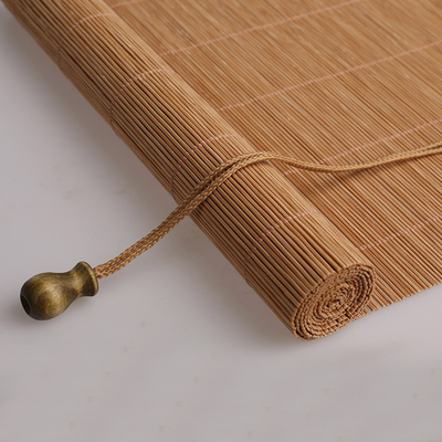 Bambu Natural Roll Up Blinds 1.5m Panjang 2m Tinggi Bambu Windows Sun Proof