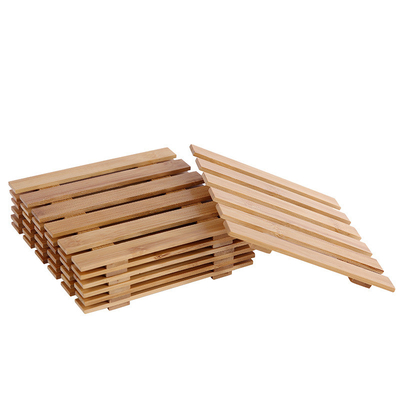 9cm Di Dalam Ruangan Nampan Tanaman Bambu Anti Gores Tikar Meja Untuk Pot Tanaman Succulent