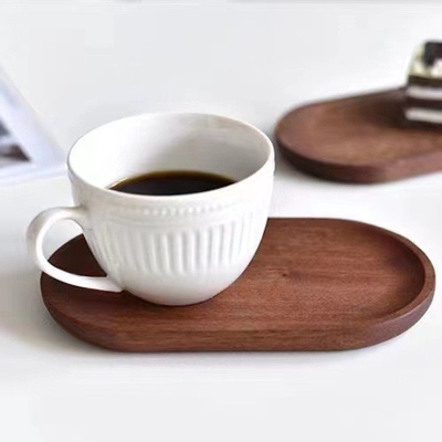 Coaster Bambu Kosong Berpori Kecil Untuk Baki Pot Tanaman Sukulen 3,2 Inch