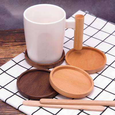Bambu Kayu 9cm Square Drink Coaster Cangkir Kopi Kosong Gelas Minum