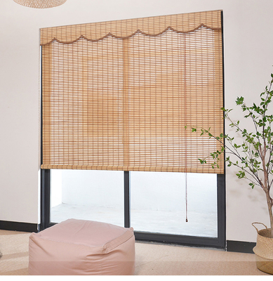 Amboo Roman Shades Roll Up Bamboo Blinds Untuk Windows Indoor Light Filtering Perlindungan UV Shades Bamboo Alam