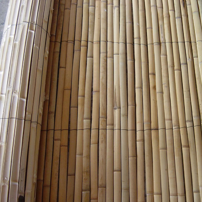 Bamboo Alam Slat Screening Eco-Friendly Privasi Slat Pagar Bamboo Screen Panel Roll Untuk Perlindungan Angin Balkon