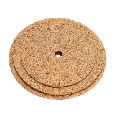 Fiber Coconut Mulch Ring Tree Protector Mat untuk Disc Plant Cover Mat Pengendalian Rumput