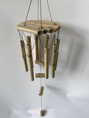 Bamboo Wind Chimes dengan Tone Deep Luar Biasa Untuk Taman Patio Rumah Atau Dekorasi Luar Ruangan