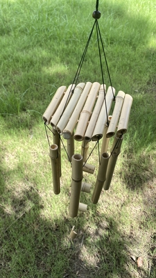 Bamboo Wind Chimes dengan Tone Deep Luar Biasa Untuk Taman Patio Rumah Atau Dekorasi Luar Ruangan