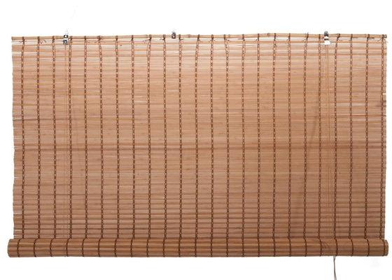 Bamboo Blinds Untuk Jendela Penyaringan Cahaya Jendela Kayu Bamboo Roller Shades Indoor