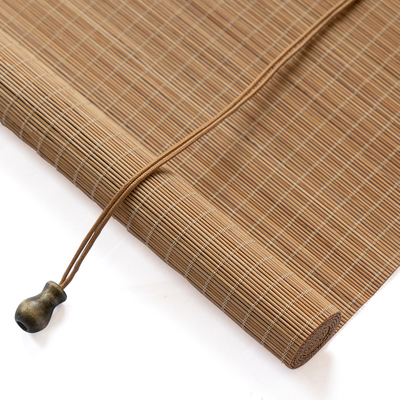 Bamboo Blinds Untuk Jendela Penyaringan Cahaya Jendela Kayu Bamboo Roller Shades Indoor