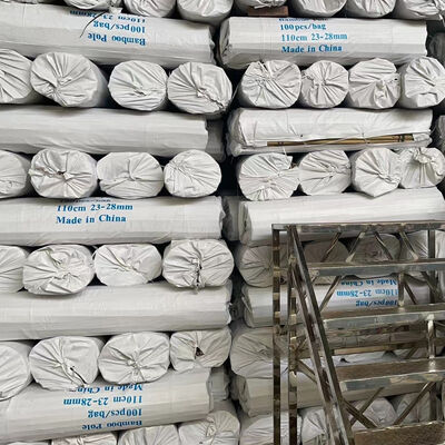 Eco Friendly Dekoratif Raw Bambu Pol Dia.0.8cm x 100cm Panjang
