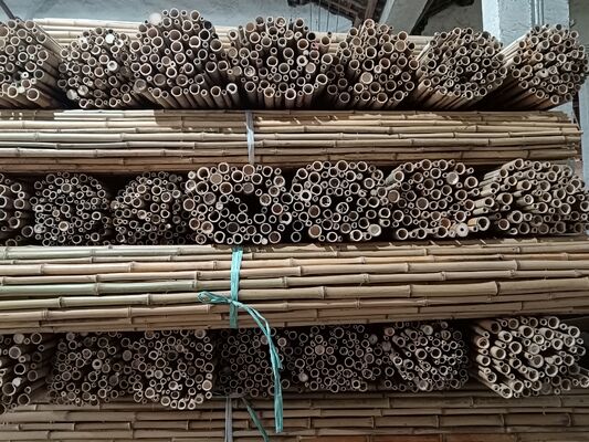 Eco Friendly Dekoratif Raw Bambu Pol Dia.0.8cm x 100cm Panjang