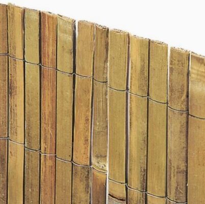 Gulungan Layar Privasi Bilah Pagar Bambu Terpisah Tahan Lama untuk Lansekap Luar Ruangan dan Dekorasi Teras