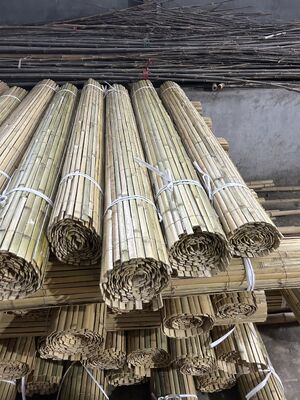 Gulungan Layar Privasi Bilah Pagar Bambu Terpisah Tahan Lama untuk Lansekap Luar Ruangan dan Dekorasi Teras