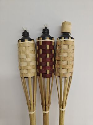 Tiang Bambu Ramah Lingkungan Alami 6Mm Diameter Tongkat Penyangga Tanaman Taman 40Cm 60Cm 90Cm Panjang Dapat Disesuaikan